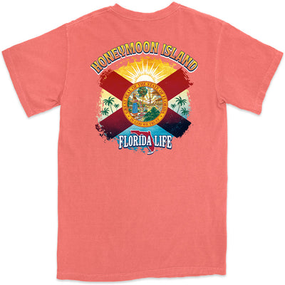 Honeymoon Island State Flag T-Shirt ion Dunedin, FL